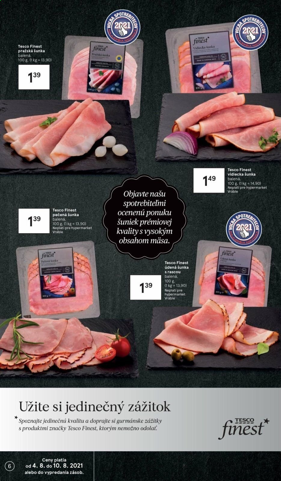 Leták TESCO - 4.8.2021 - 10.8.2021. Strana 6