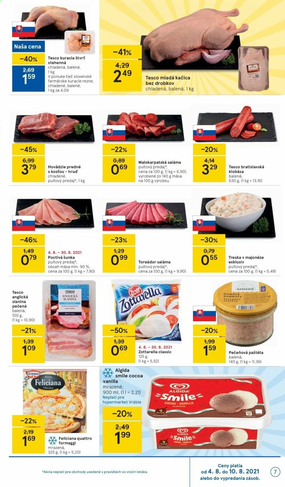 Leták TESCO - 4.8.2021 - 10.8.2021. Strana 7
