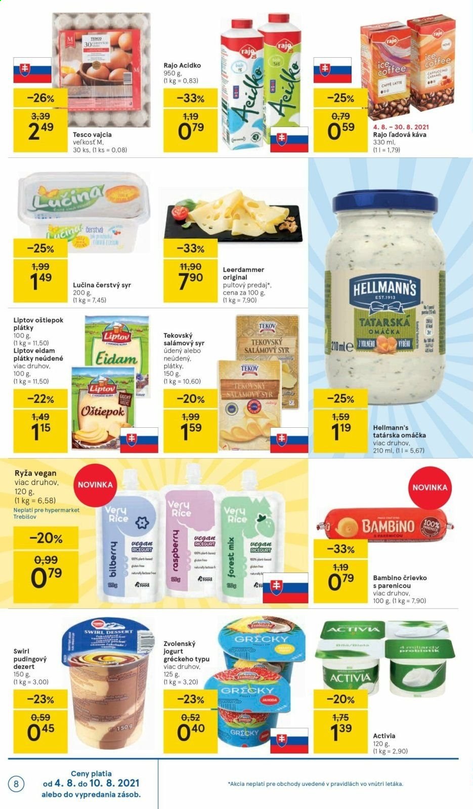 Leták TESCO - 4.8.2021 - 10.8.2021. Strana 8