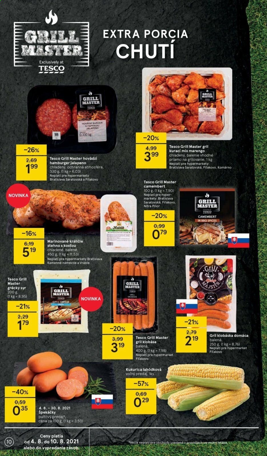 Leták TESCO - 4.8.2021 - 10.8.2021. Strana 10