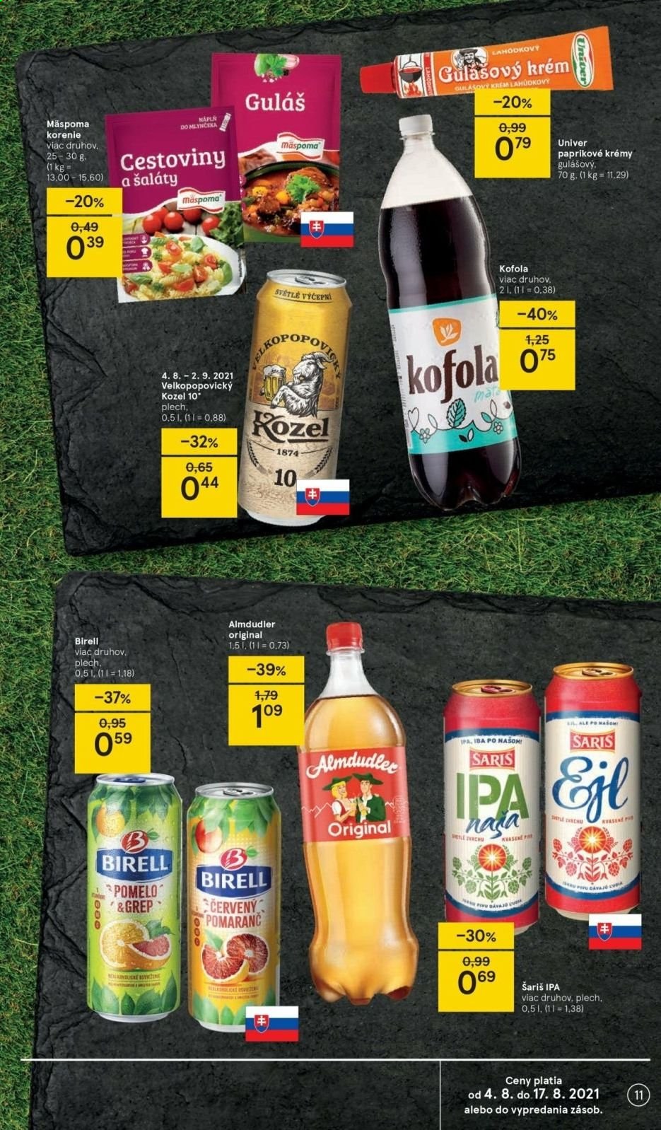 Leták TESCO - 4.8.2021 - 10.8.2021. Strana 11