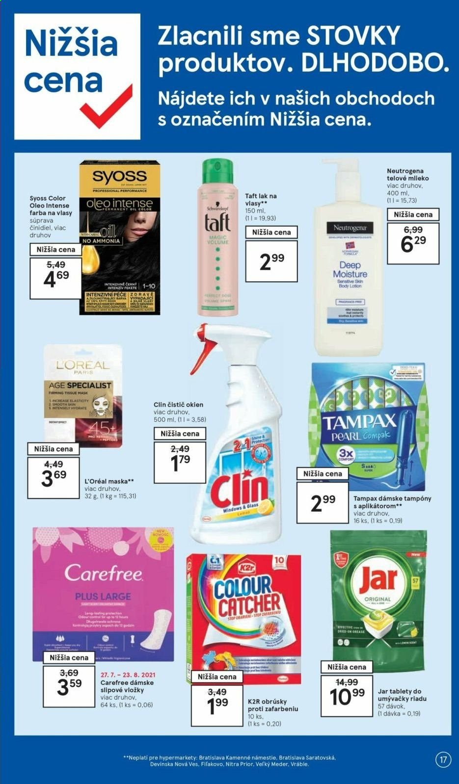 Leták TESCO - 4.8.2021 - 10.8.2021. Strana 17