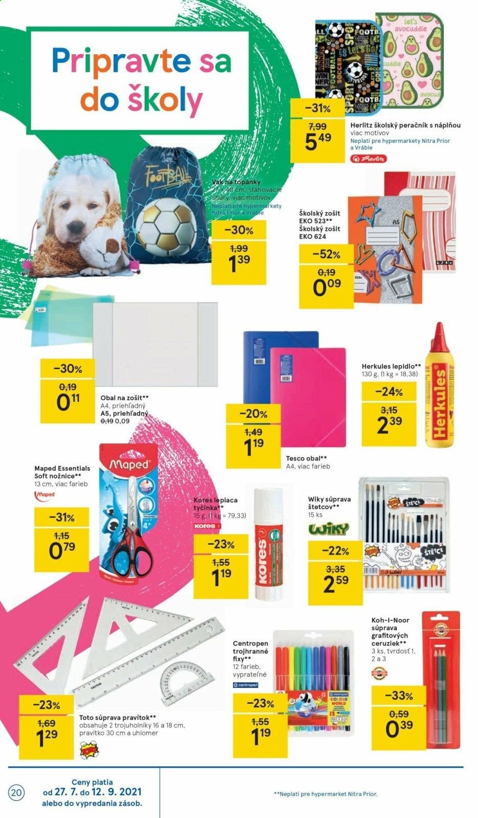 Leták TESCO - 4.8.2021 - 10.8.2021. Strana 20