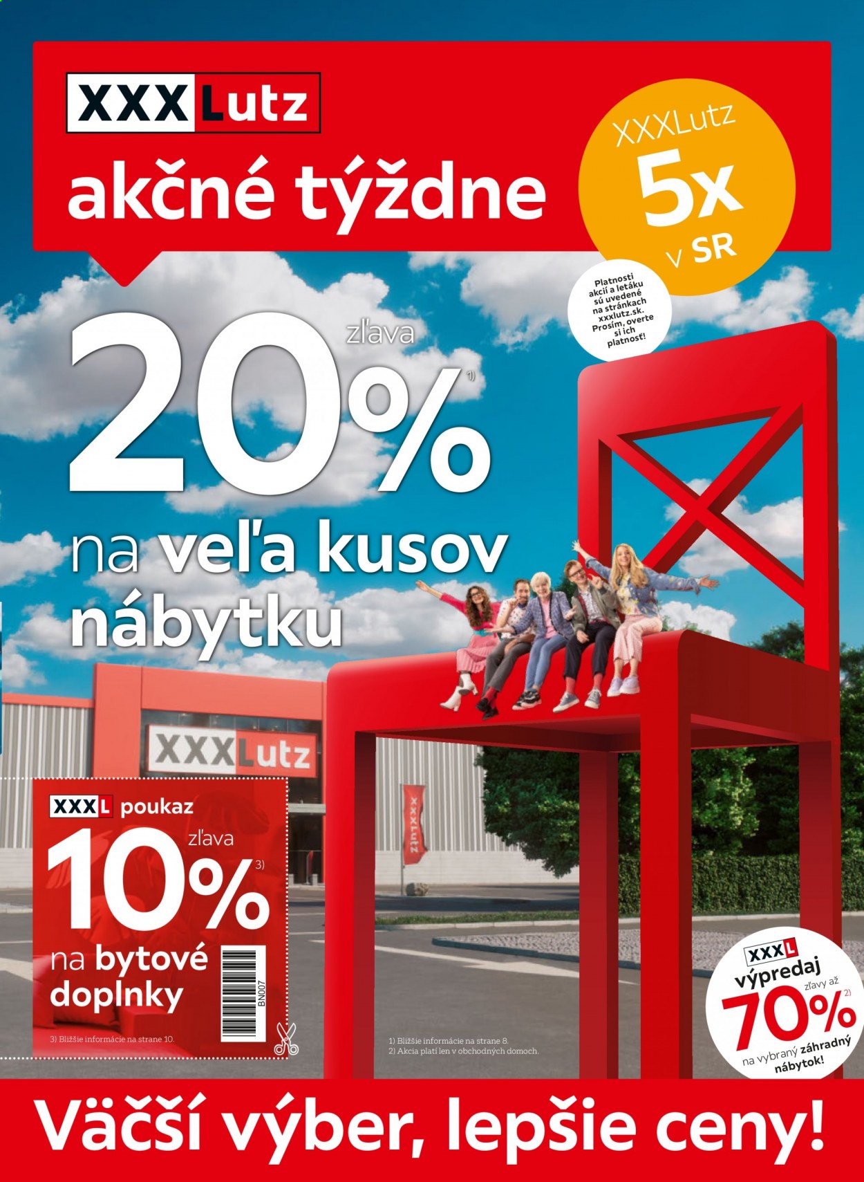 Leták XXXLutz - 2.8.2021 - 15.8.2021. Strana 1
