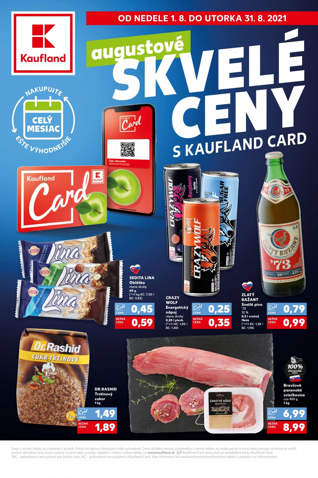 Leták Kaufland - 1.8.2021 - 31.8.2021. Strana 1