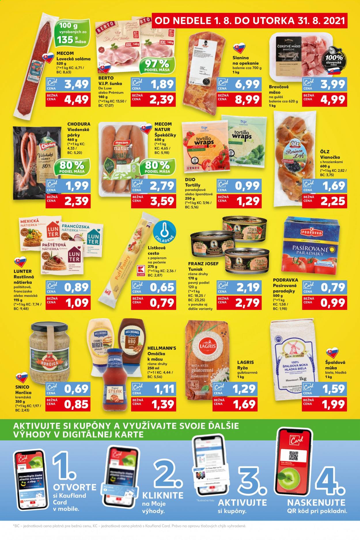 Leták Kaufland - 1.8.2021 - 31.8.2021. Strana 3