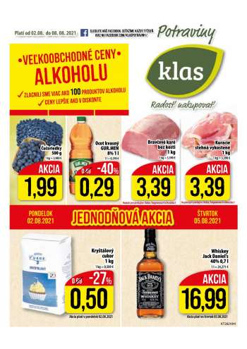 Leták Klas - 2.8.2021 - 8.8.2021.