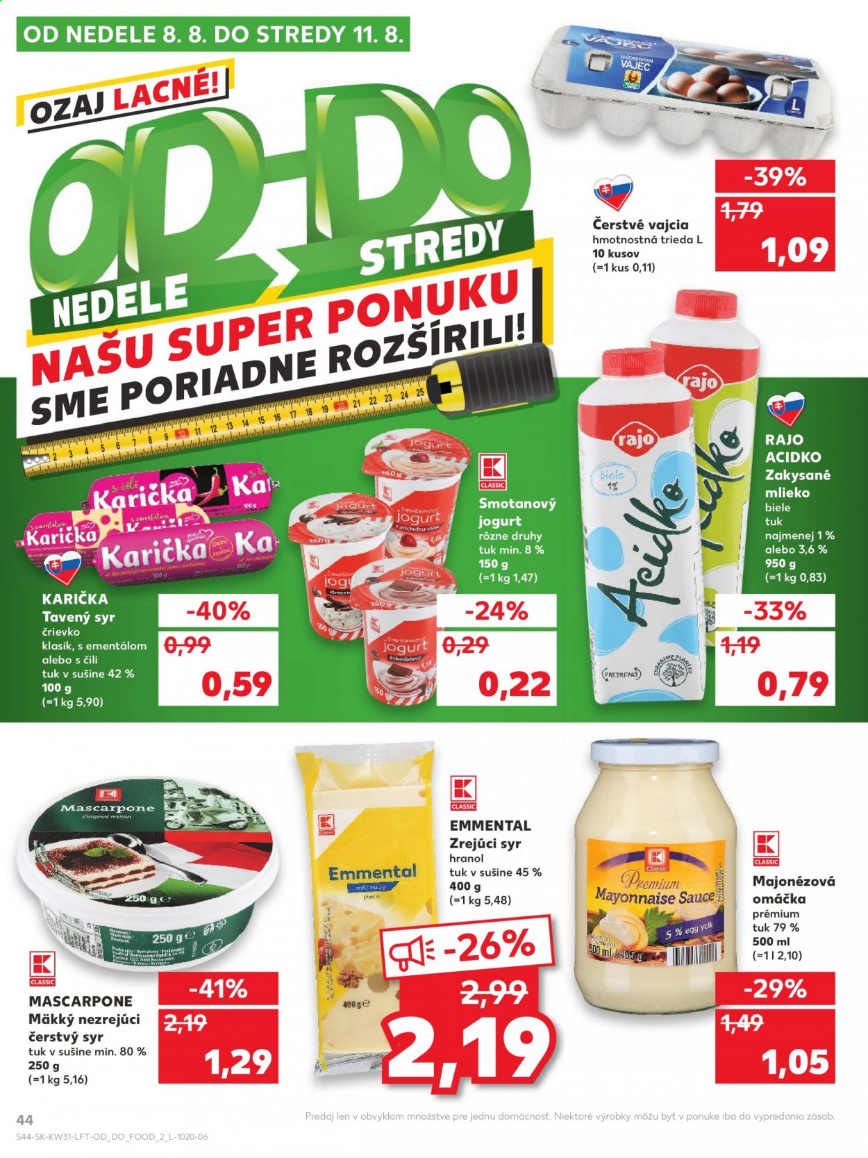 Leták Kaufland - 5.8.2021 - 11.8.2021. Strana 44
