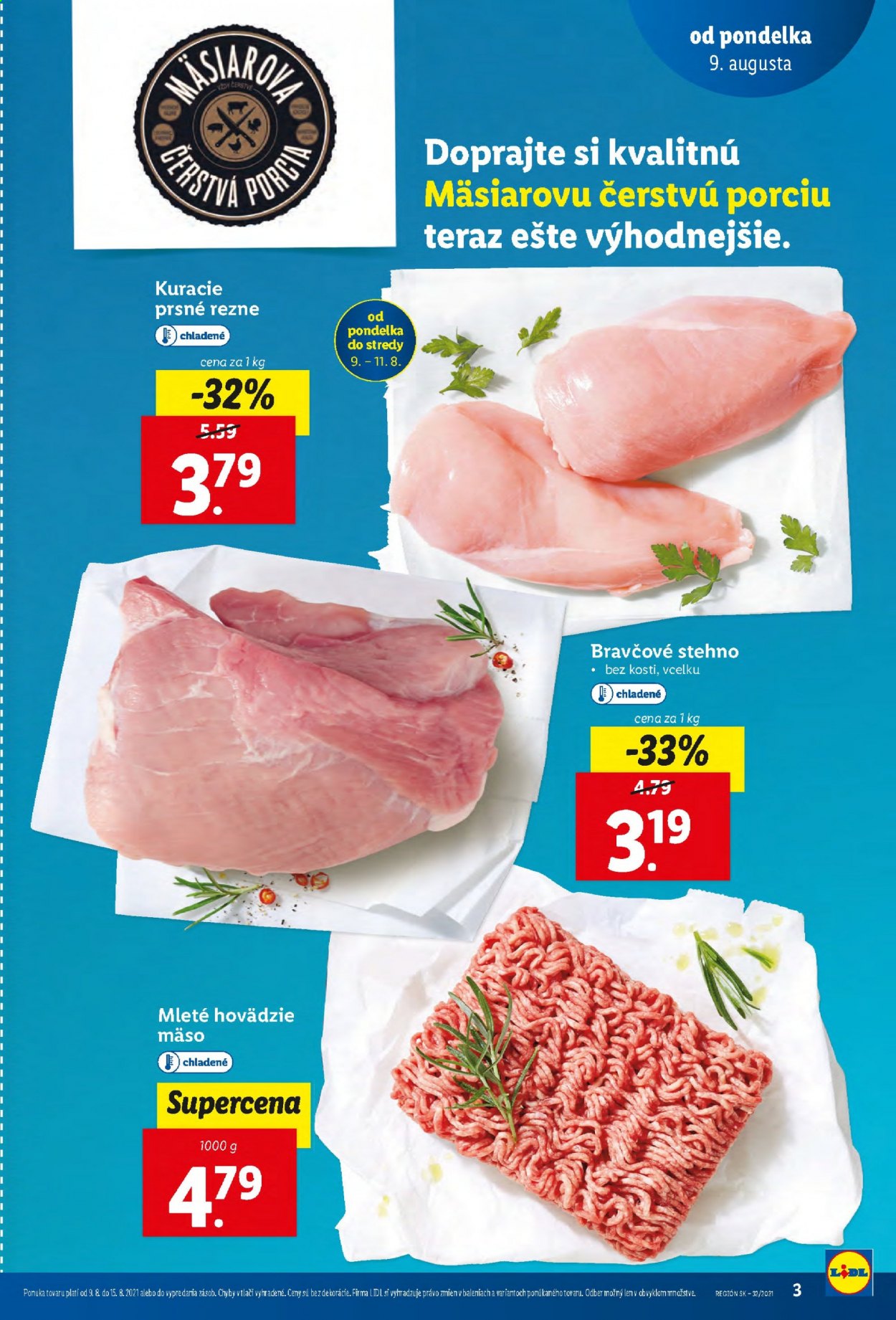 Leták Lidl - 9.8.2021 - 15.8.2021. Strana 3