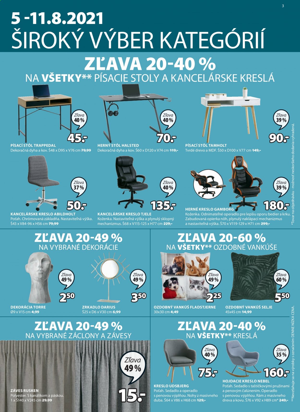 Leták JYSK - 5.8.2021 - 18.8.2021. Strana 3