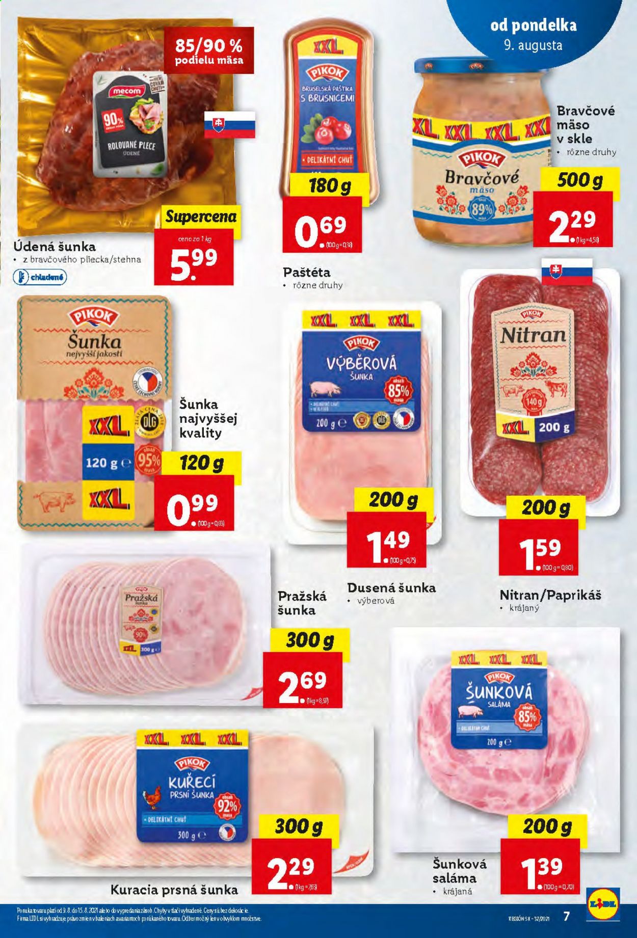 Leták Lidl - 9.8.2021 - 15.8.2021. Strana 7