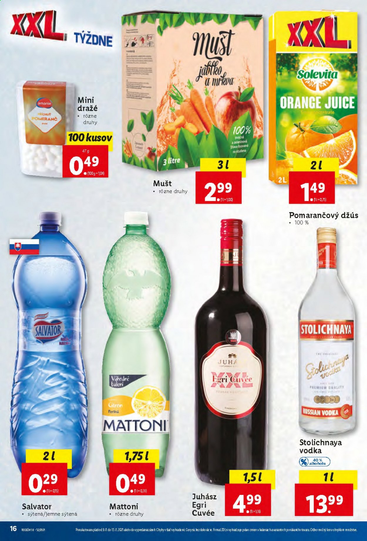 Leták Lidl - 9.8.2021 - 15.8.2021. Strana 16