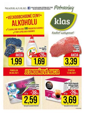 Leták Klas - 9.8.2021 - 15.8.2021.