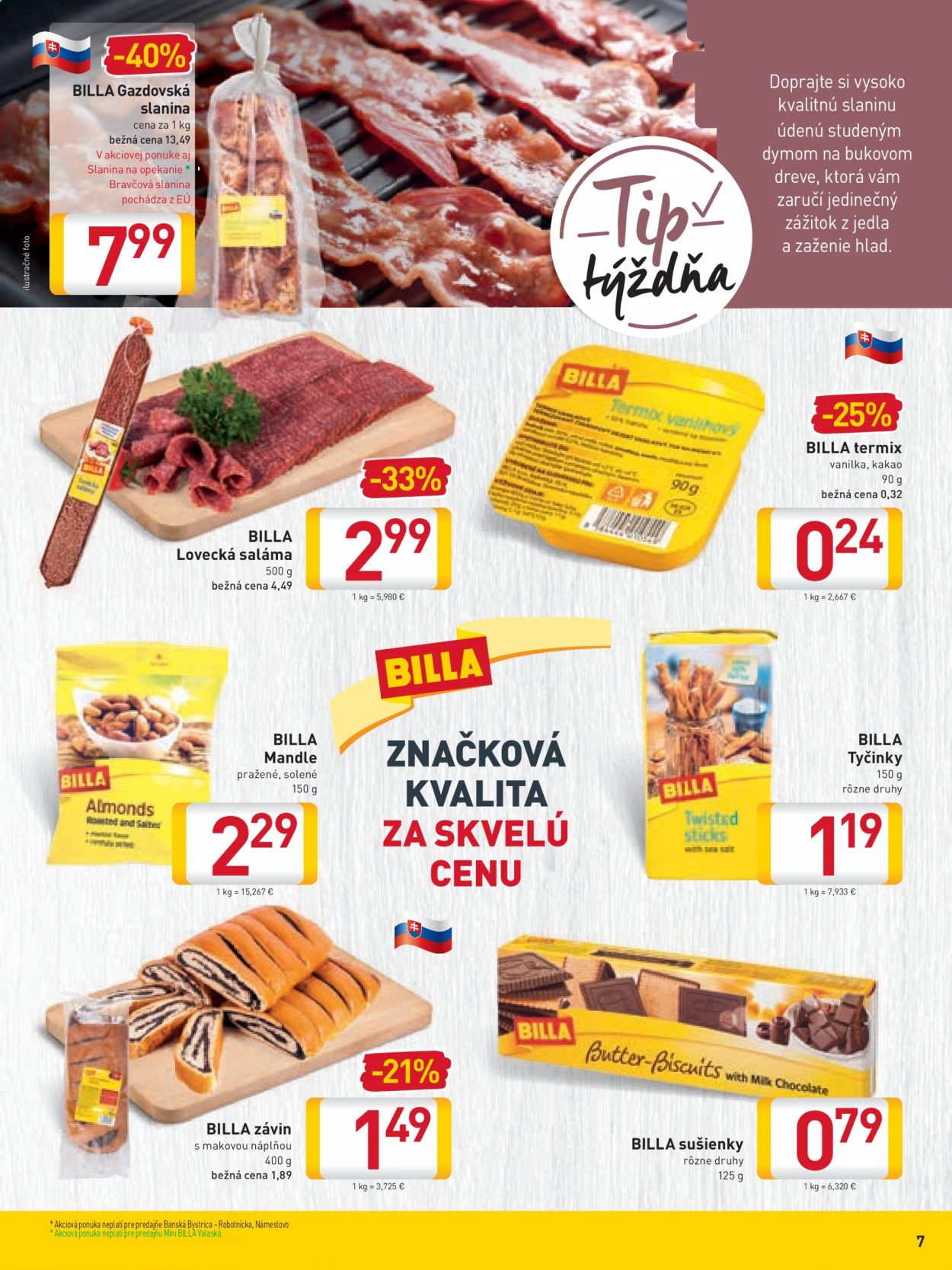 Leták Billa - 11.8.2021 - 17.8.2021. Strana 7