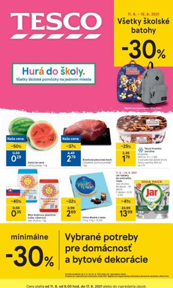 Leták TESCO - 11.8.2021 - 17.8.2021.