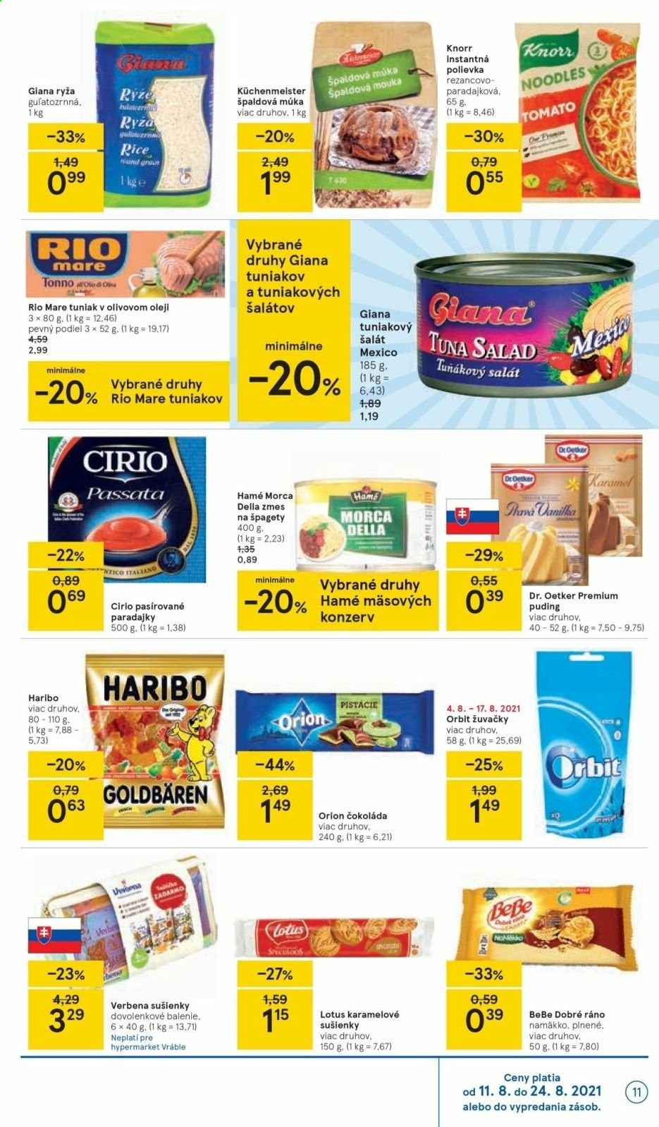 Leták TESCO - 11.8.2021 - 17.8.2021. Strana 11