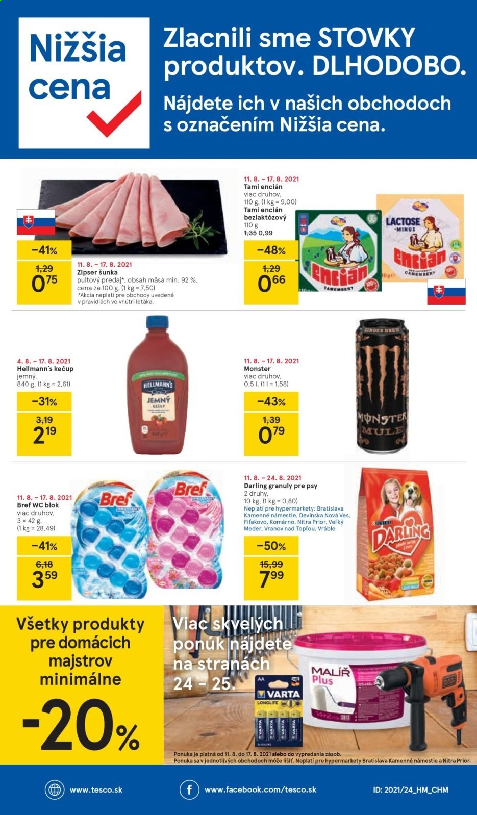 Leták TESCO - 11.8.2021 - 17.8.2021. Strana 28
