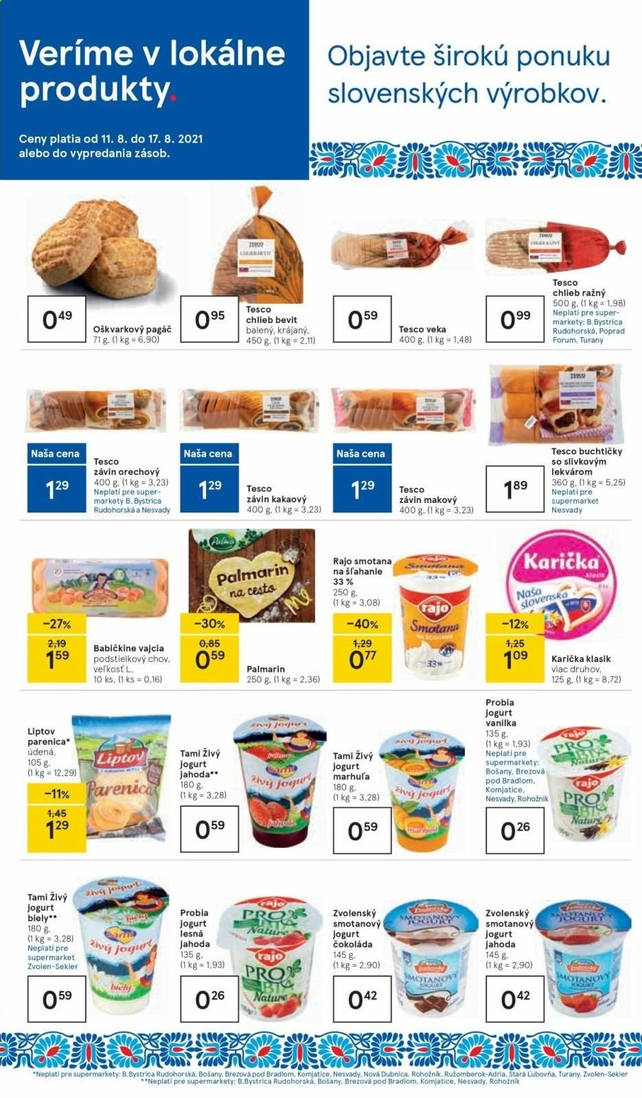 Leták TESCO supermarket - 11.8.2021 - 17.8.2021. Strana 3