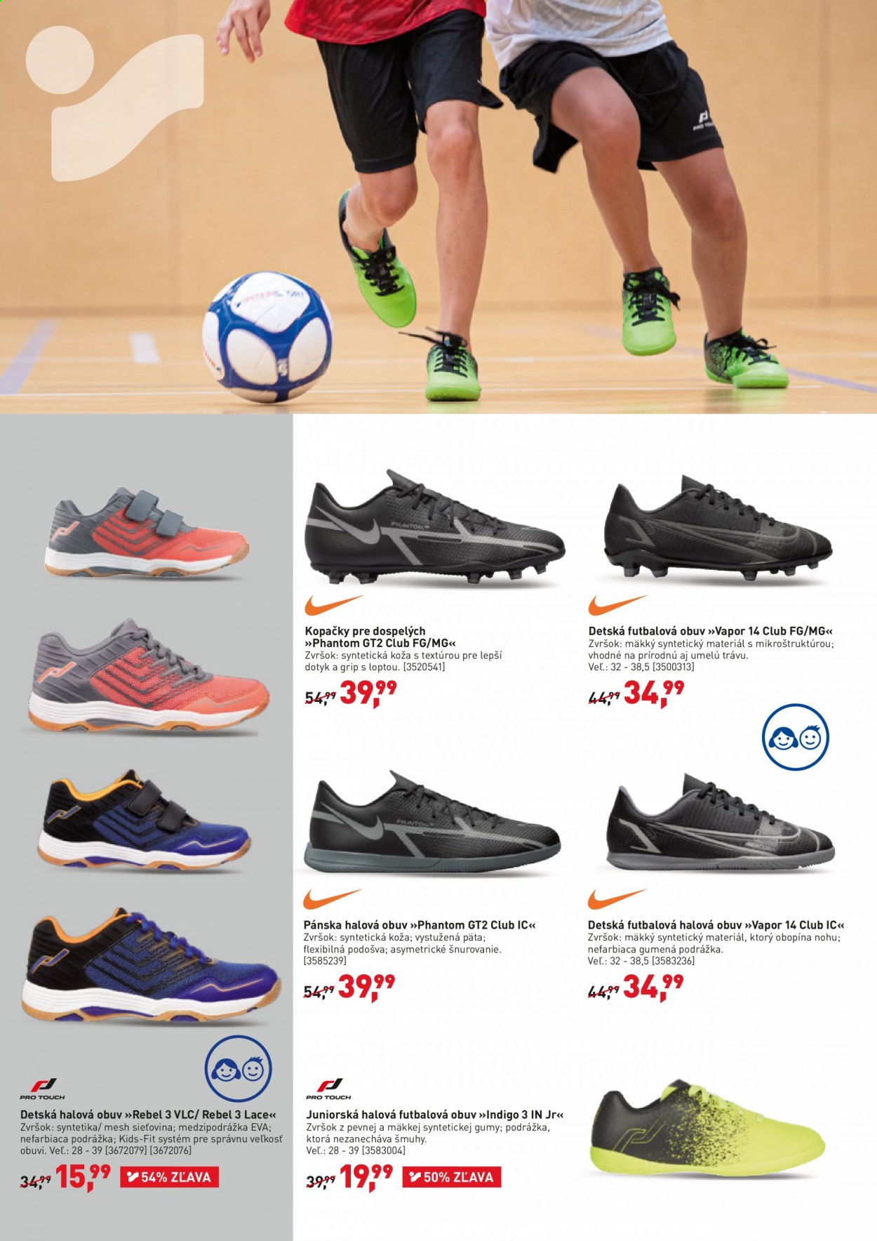 thumbnail - Leták Intersport - 11.8.2021 - 22.8.2021 - Produkty v akcii - kopačky, Nike, sálová obuv. Strana 4.