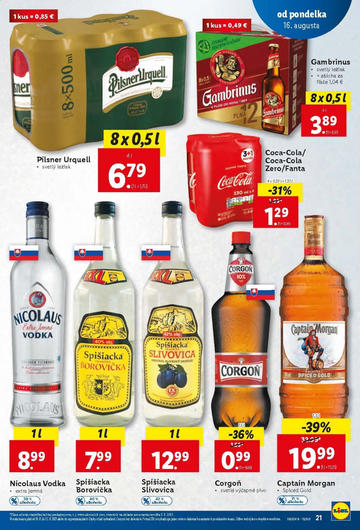 Leták Lidl - 16.8.2021 - 22.8.2021. Strana 21