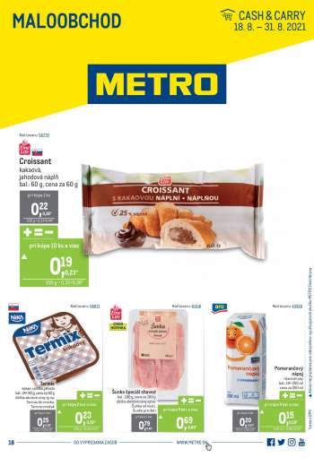 Leták Metro - 18.8.2021 - 31.8.2021.