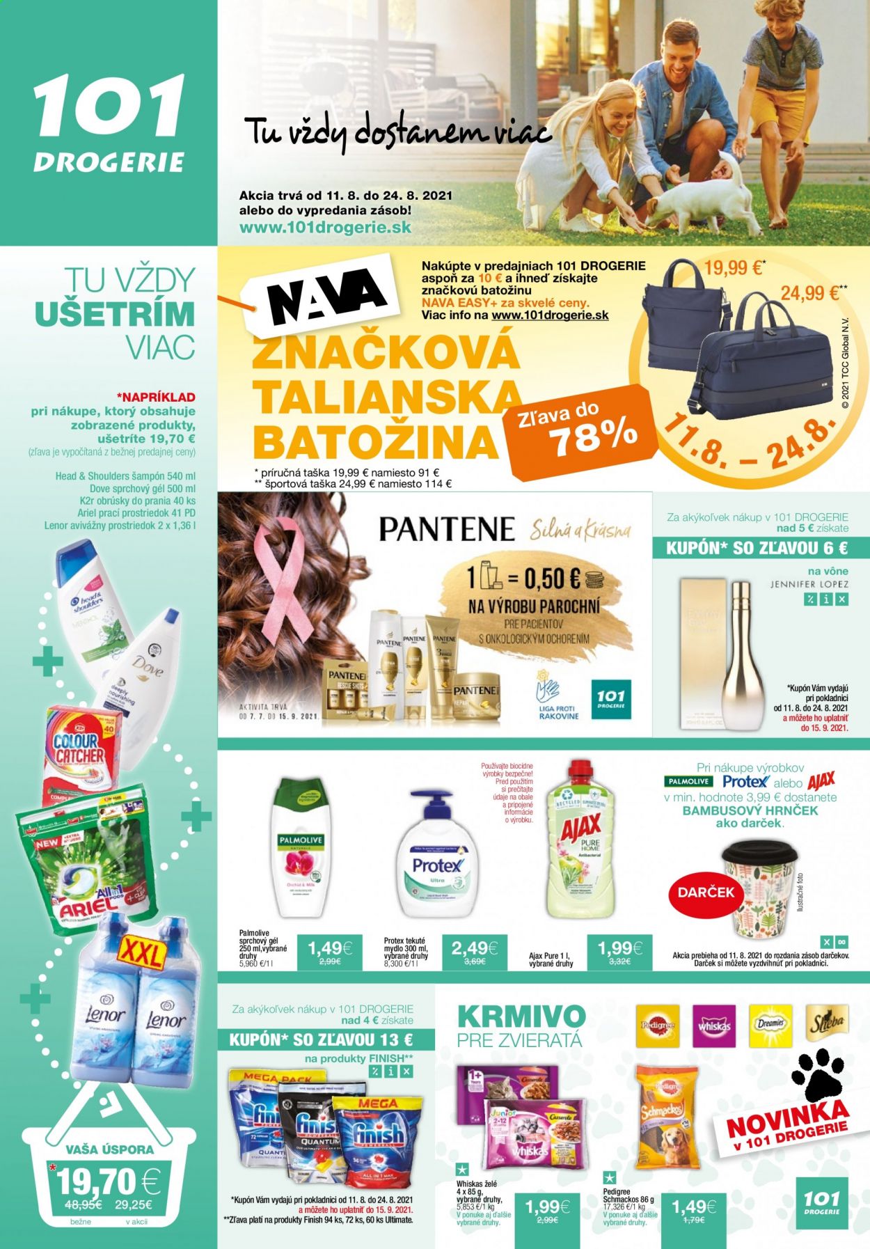 Leták 101 Drogerie - 11.8.2021 - 24.8.2021. Strana 1