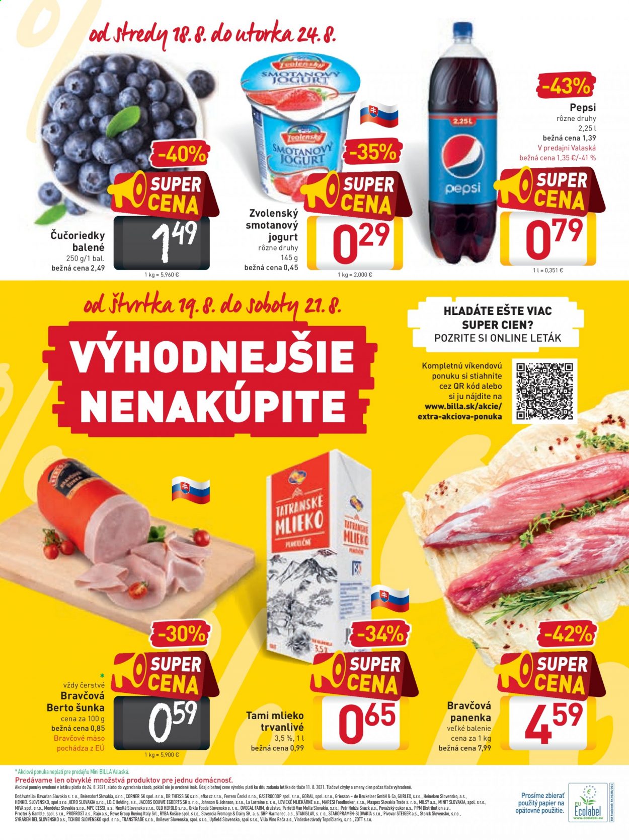 Leták Billa - 18.8.2021 - 24.8.2021. Strana 16