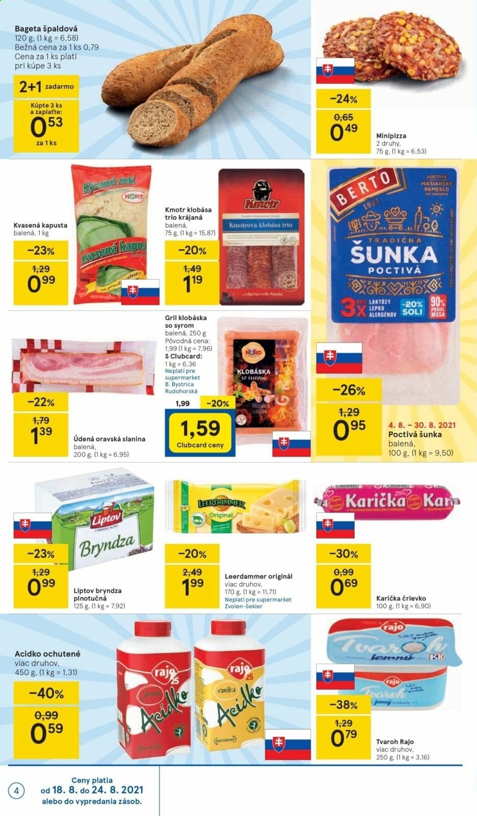 Leták TESCO supermarket - 18.8.2021 - 24.8.2021. Strana 4