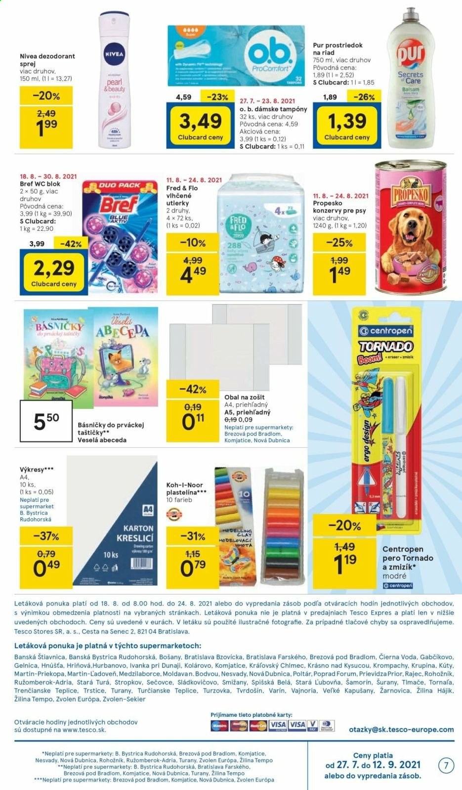 Leták TESCO supermarket - 18.8.2021 - 24.8.2021. Strana 7