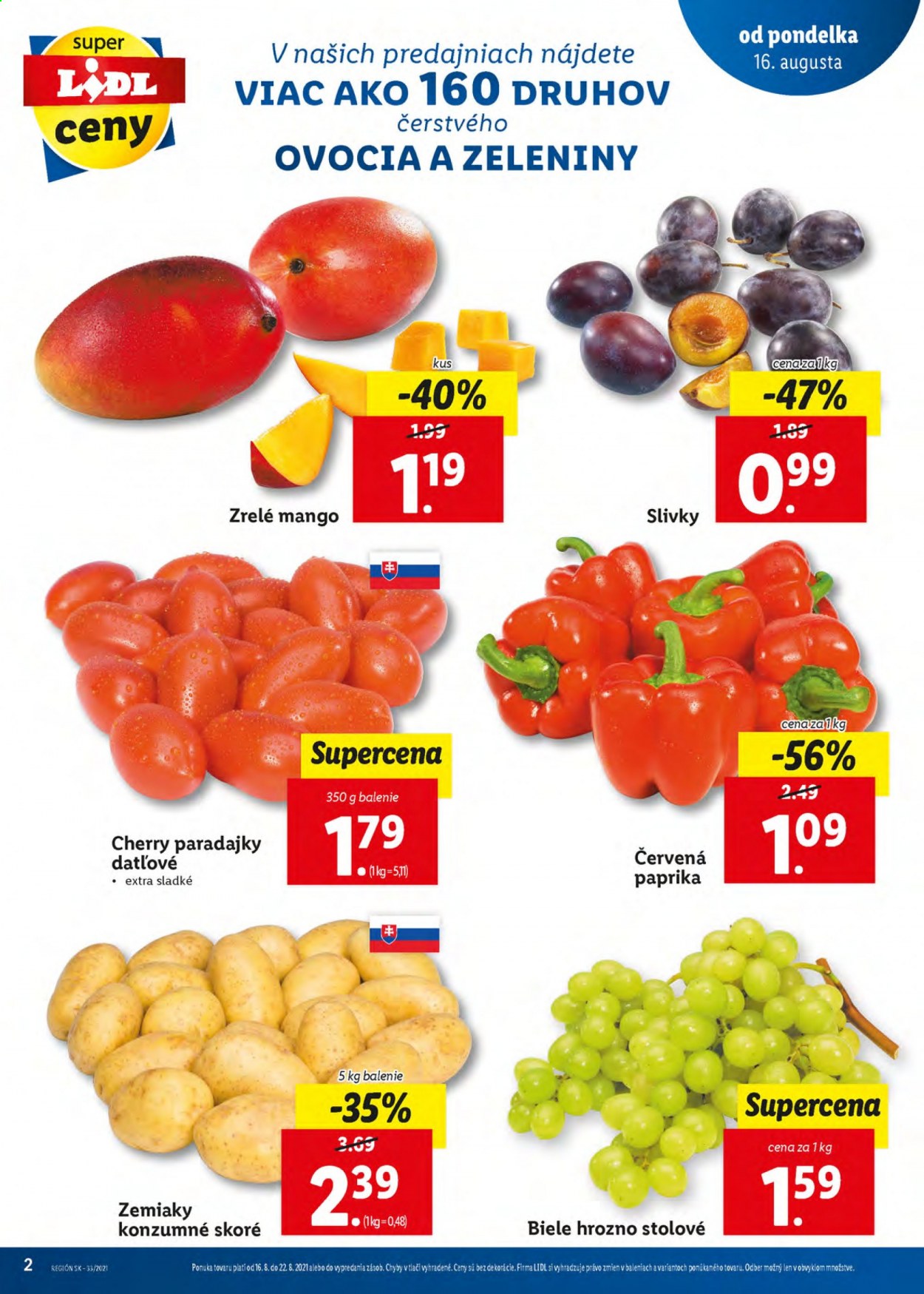 Leták Lidl - 19.8.2021 - 22.8.2021. Strana 2