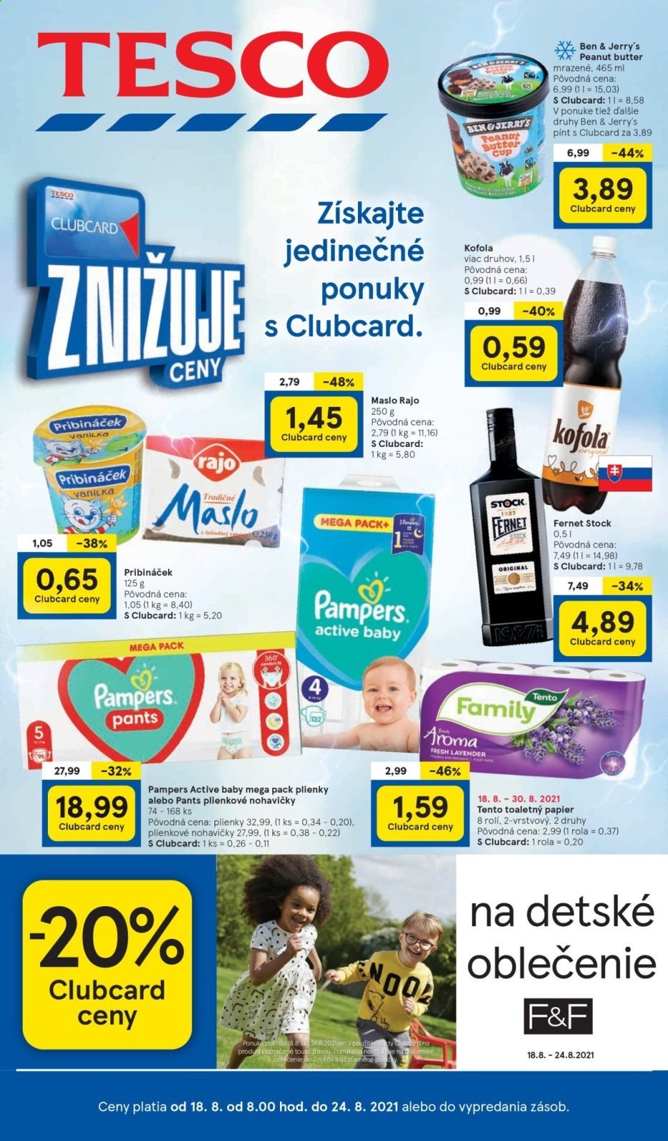 Leták TESCO - 18.8.2021 - 24.8.2021. Strana 1