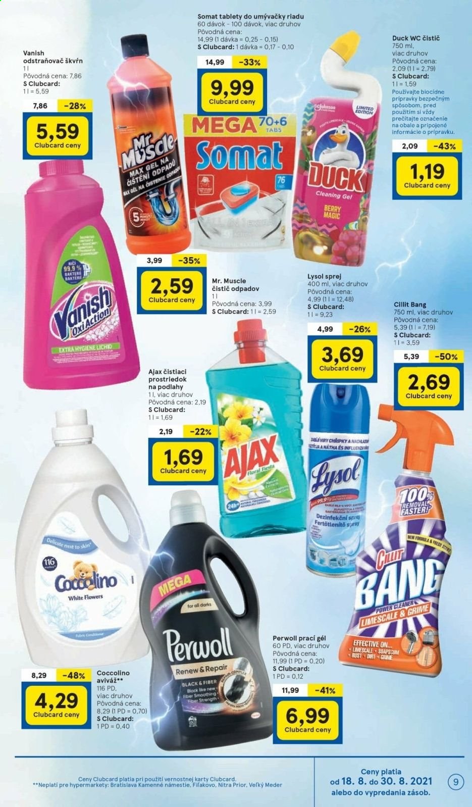 Leták TESCO - 18.8.2021 - 24.8.2021. Strana 9