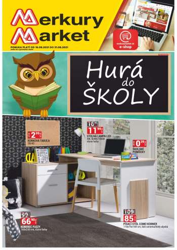 Leták Merkury Market - 16.8.2021 - 31.8.2021.