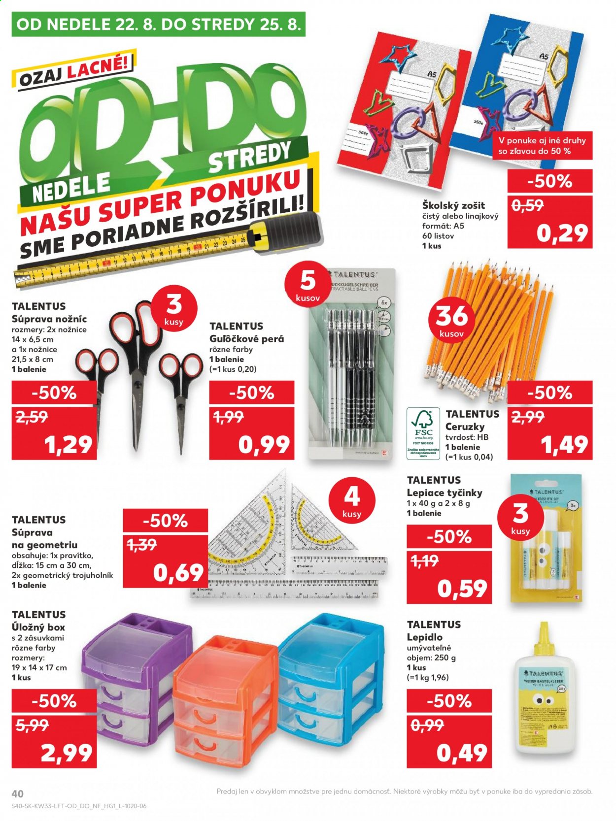 Leták Kaufland - 19.8.2021 - 25.8.2021. Strana 40