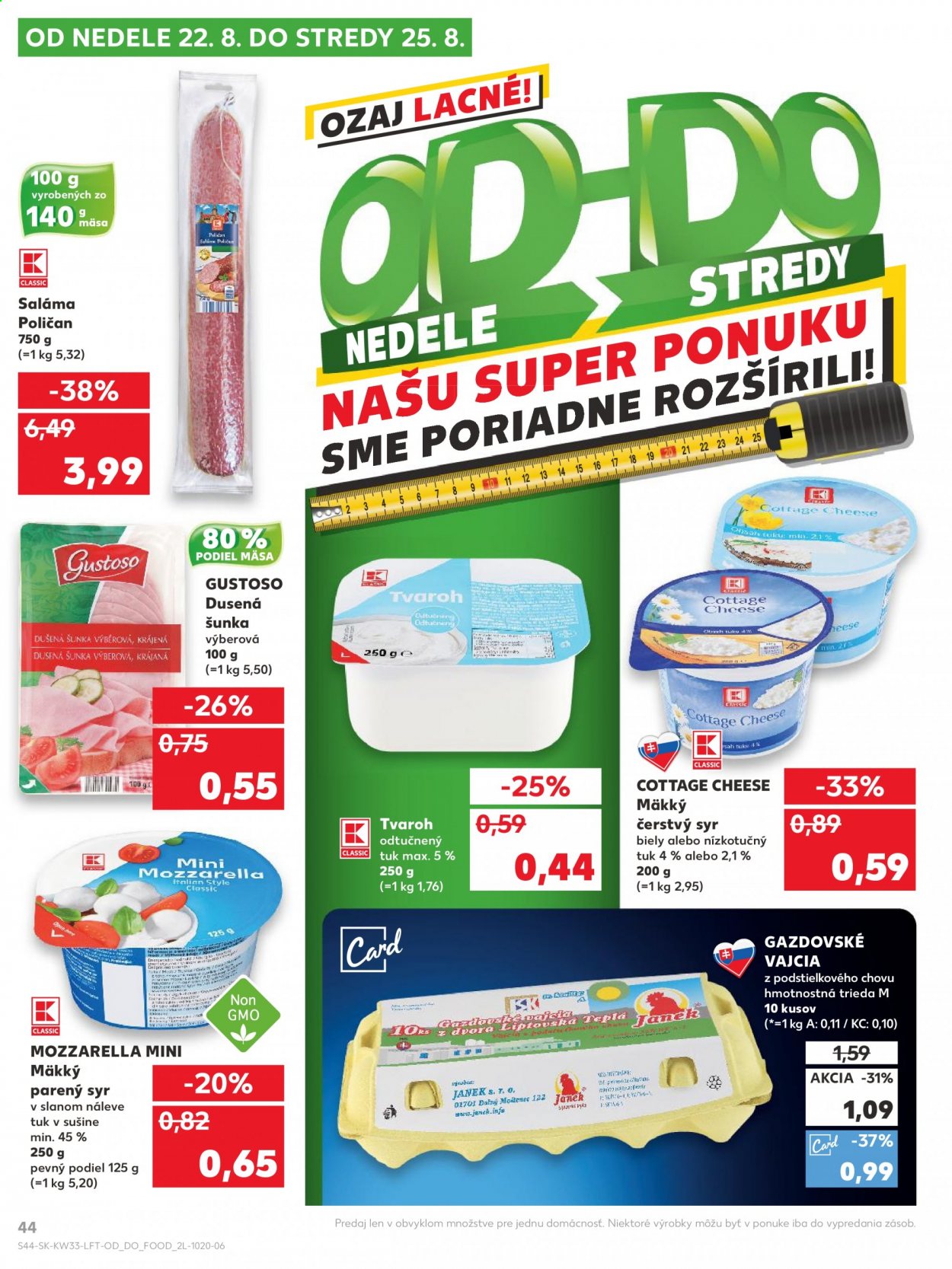 Leták Kaufland - 19.8.2021 - 25.8.2021. Strana 44