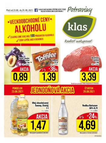 Leták Klas - 23.8.2021 - 29.8.2021.