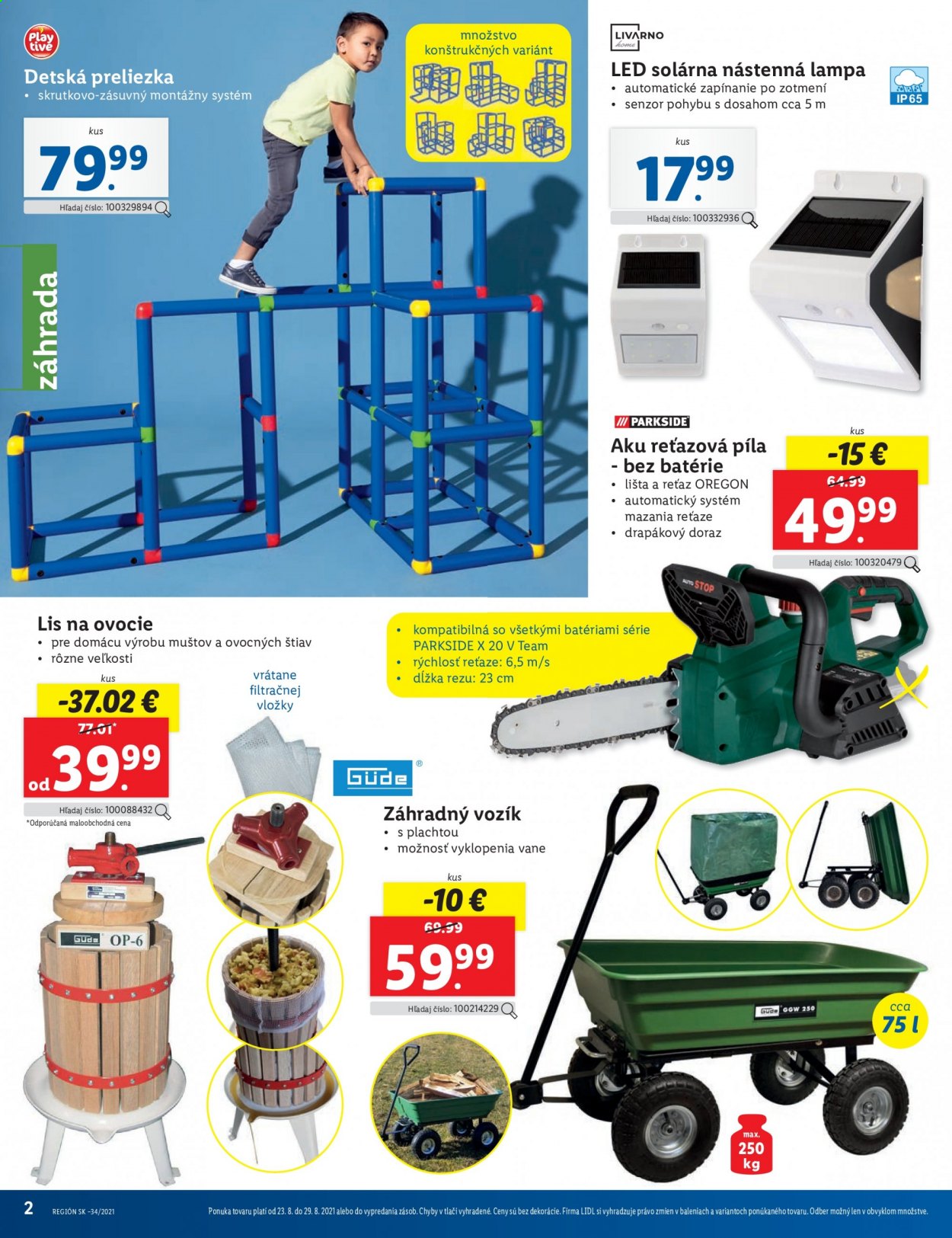 Leták Lidl - 23.8.2021 - 29.8.2021. Strana 2