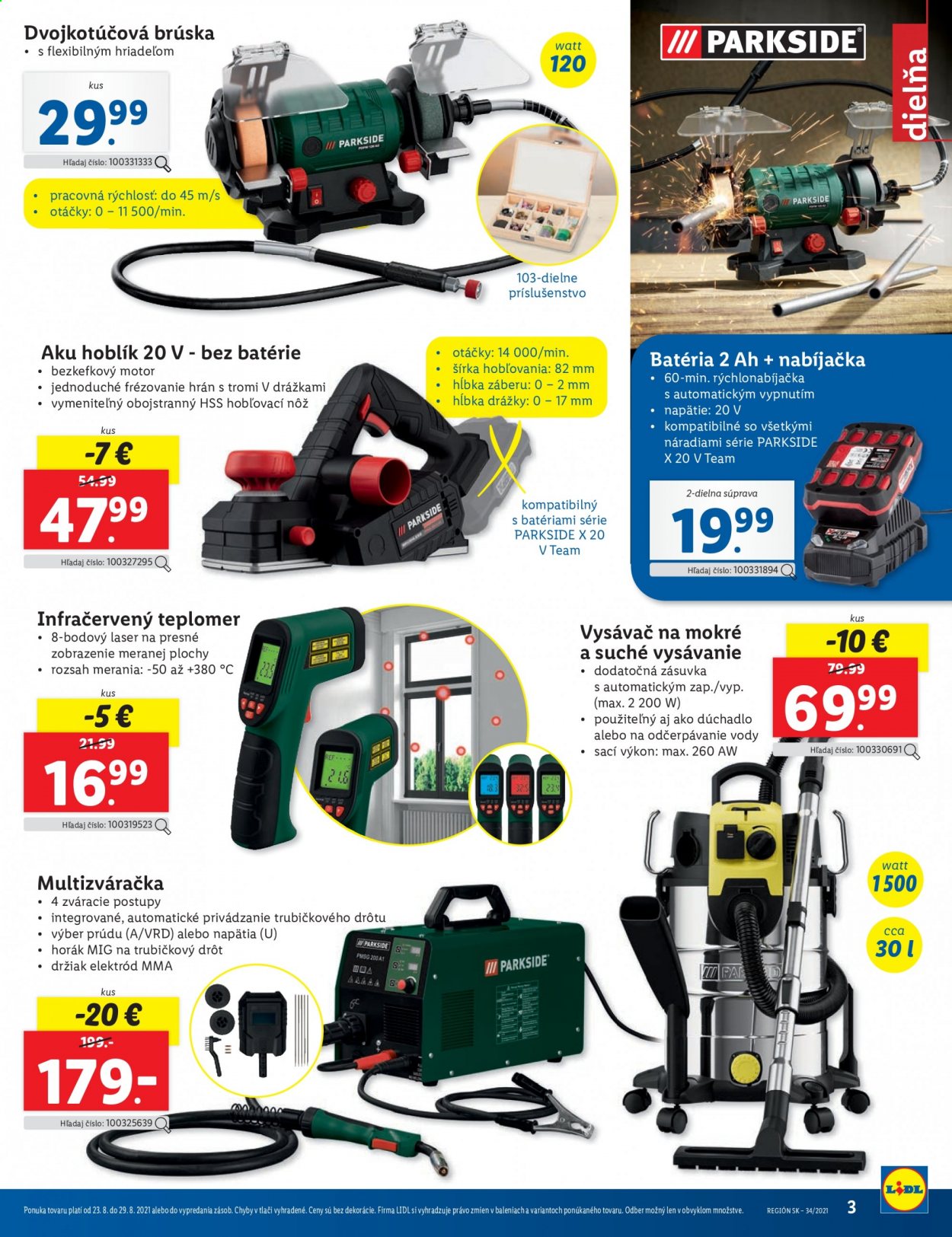 Leták Lidl - 23.8.2021 - 29.8.2021. Strana 3