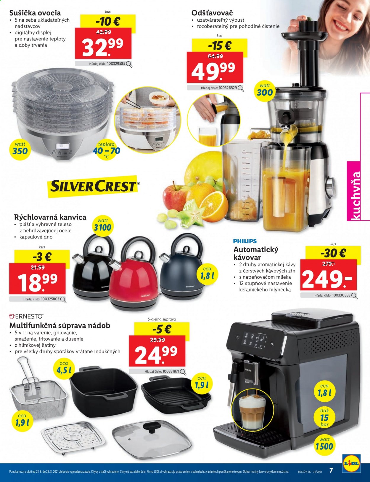 Leták Lidl - 23.8.2021 - 29.8.2021. Strana 7