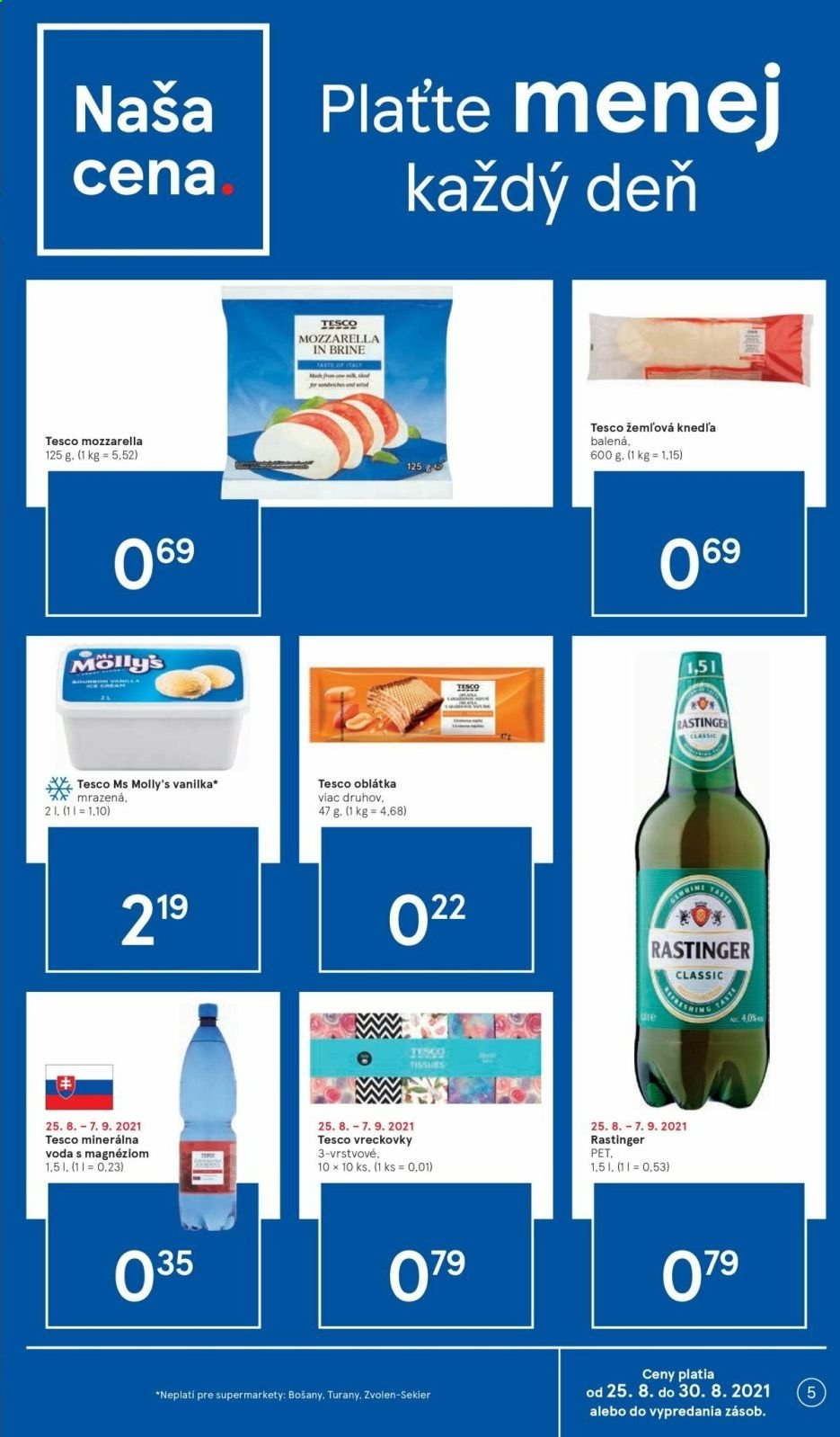 Leták TESCO supermarket - 25.8.2021 - 2.9.2021. Strana 5