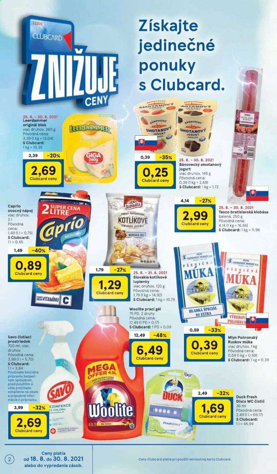 Leták TESCO - 25.8.2021 - 2.9.2021. Strana 2