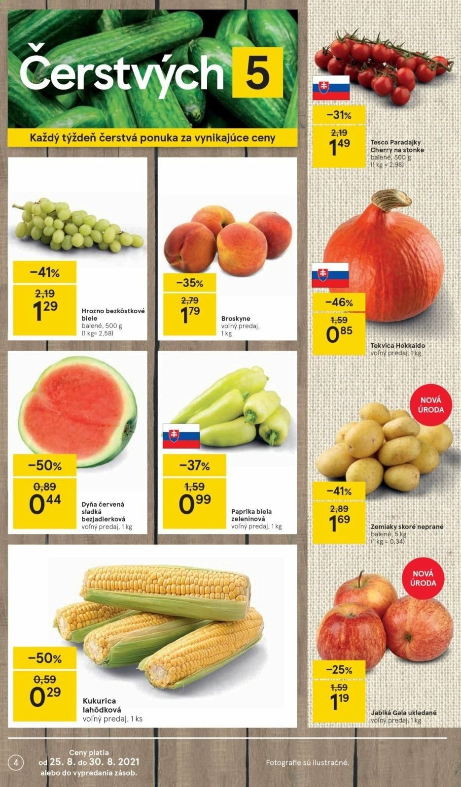 Leták TESCO - 25.8.2021 - 2.9.2021. Strana 4