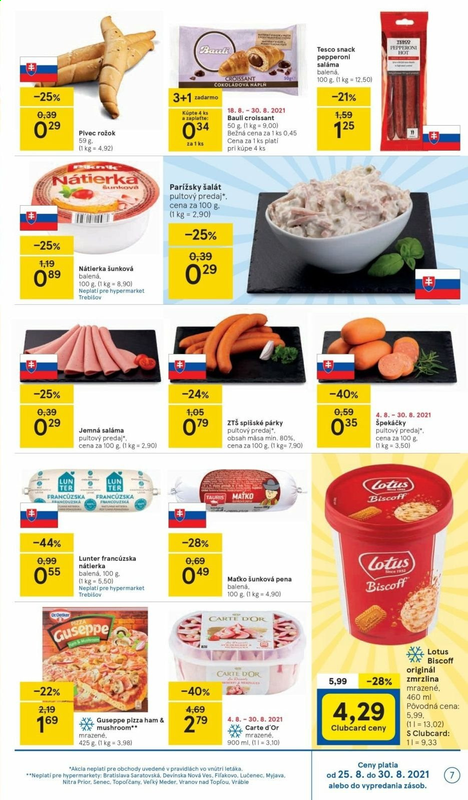 Leták TESCO - 25.8.2021 - 2.9.2021. Strana 7