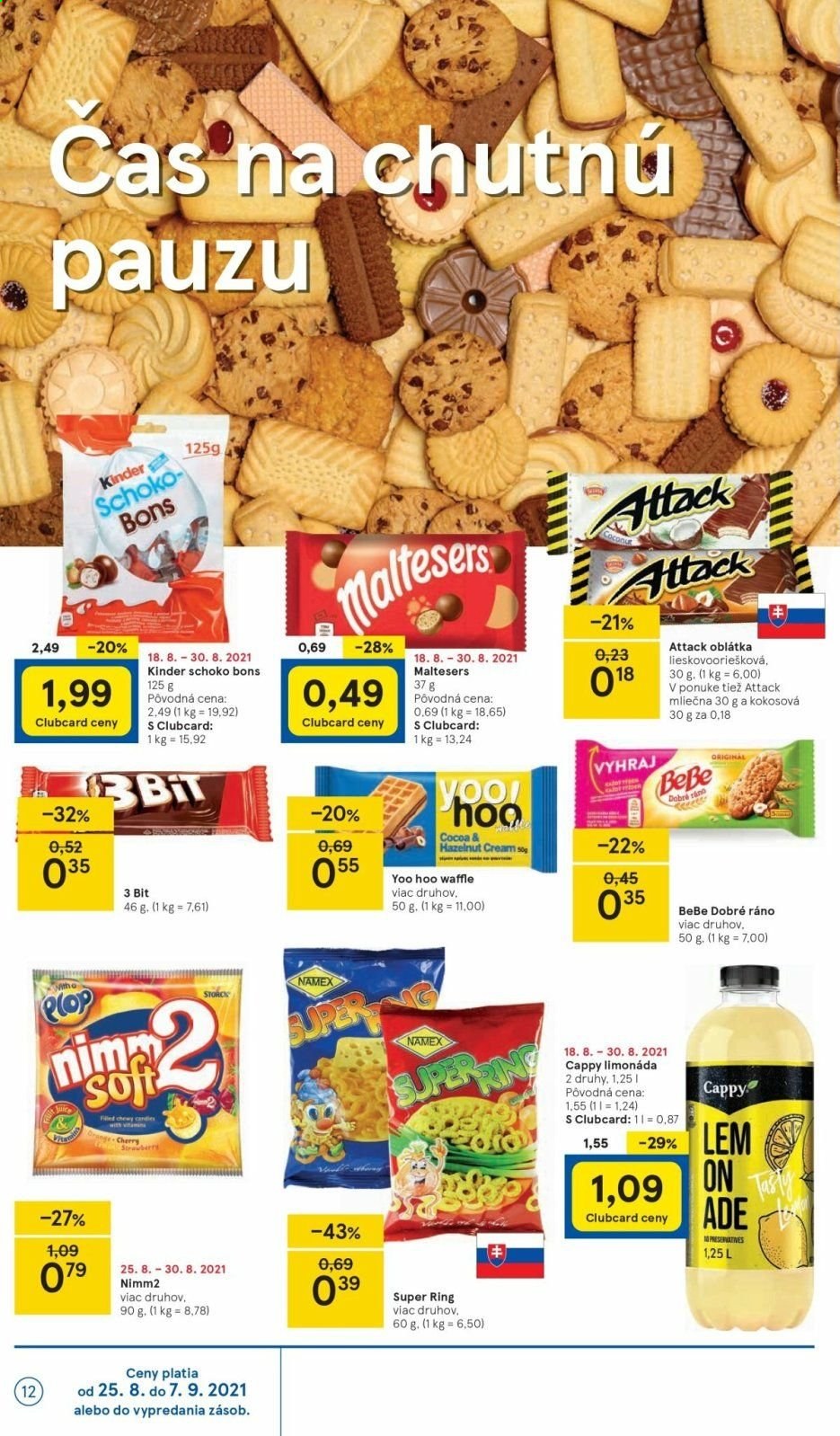 Leták TESCO - 25.8.2021 - 2.9.2021. Strana 12