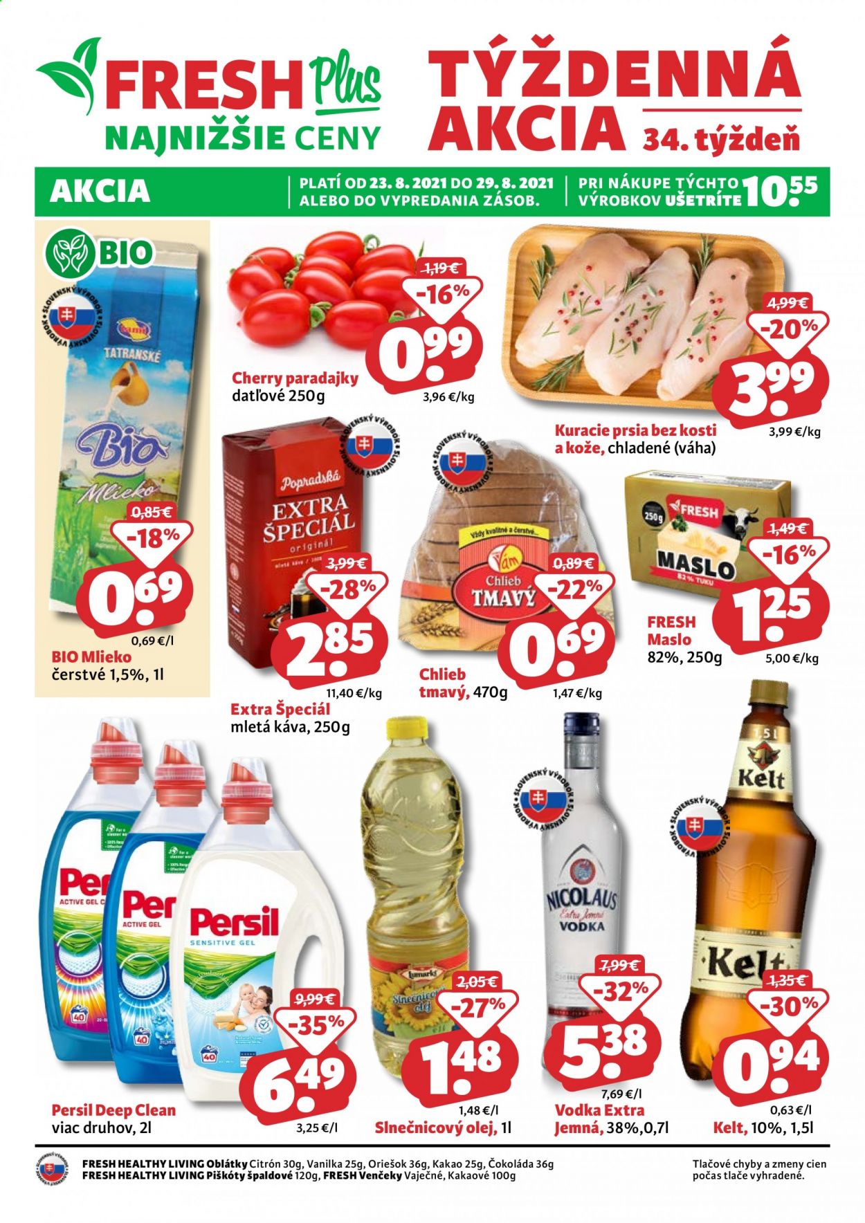 Leták FRESH - 23.8.2021 - 29.8.2021. Strana 1