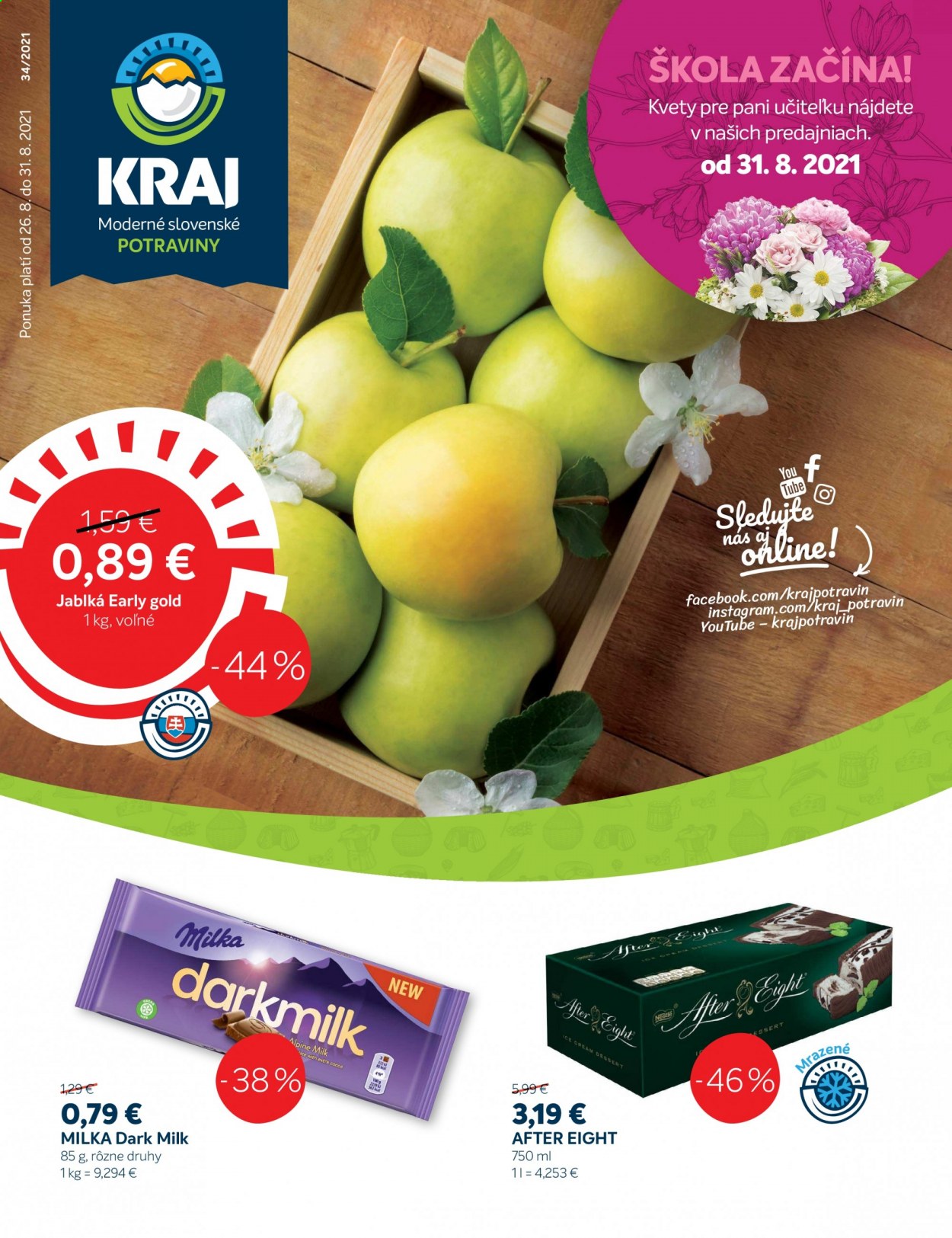 Leták Kraj - 26.8.2021 - 31.8.2021. Strana 1