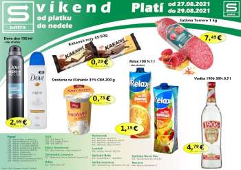 Leták Sintra - 27.8.2021 - 29.8.2021.