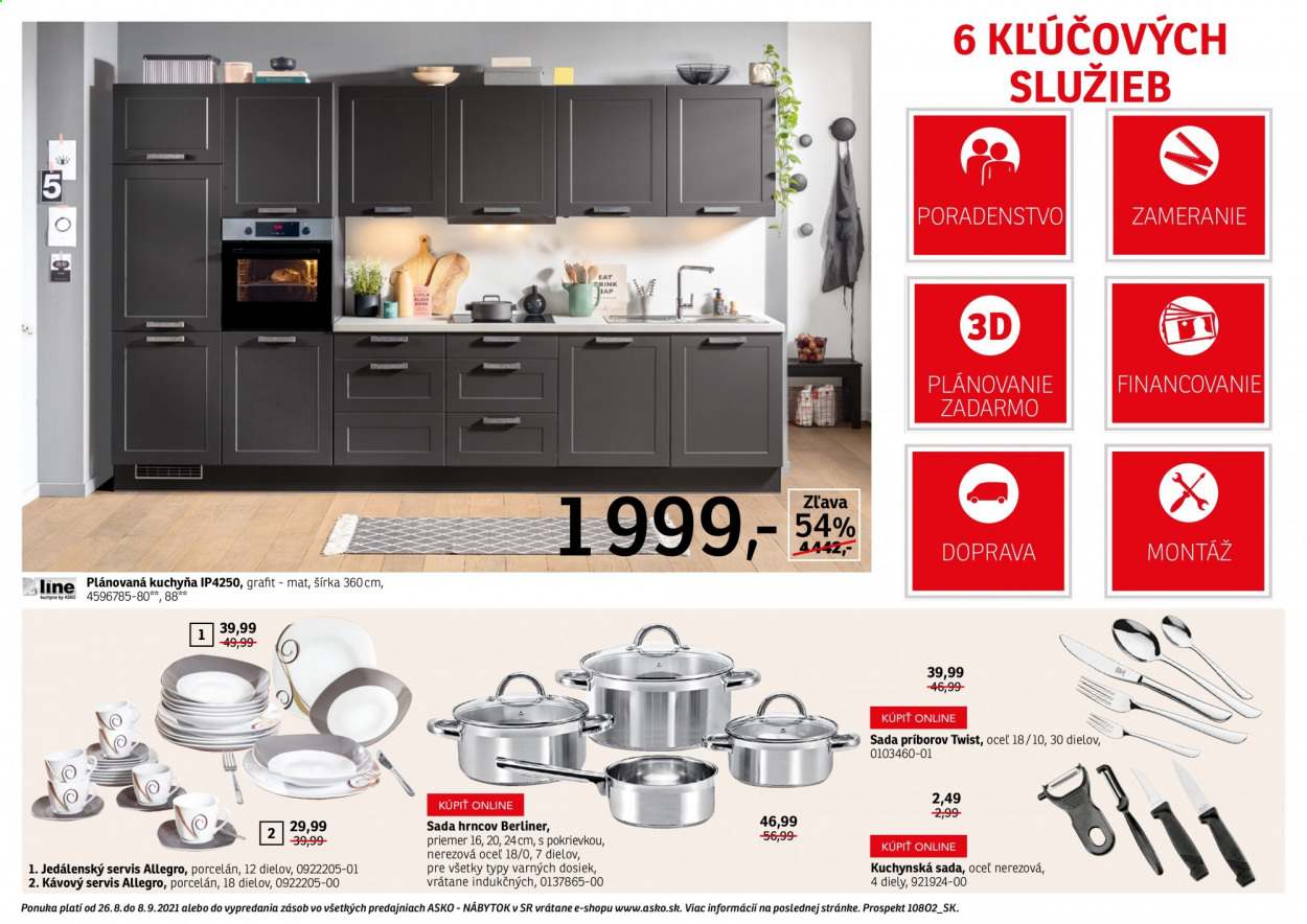 Leták Asko Nábytok - 26.8.2021 - 8.9.2021. Strana 28