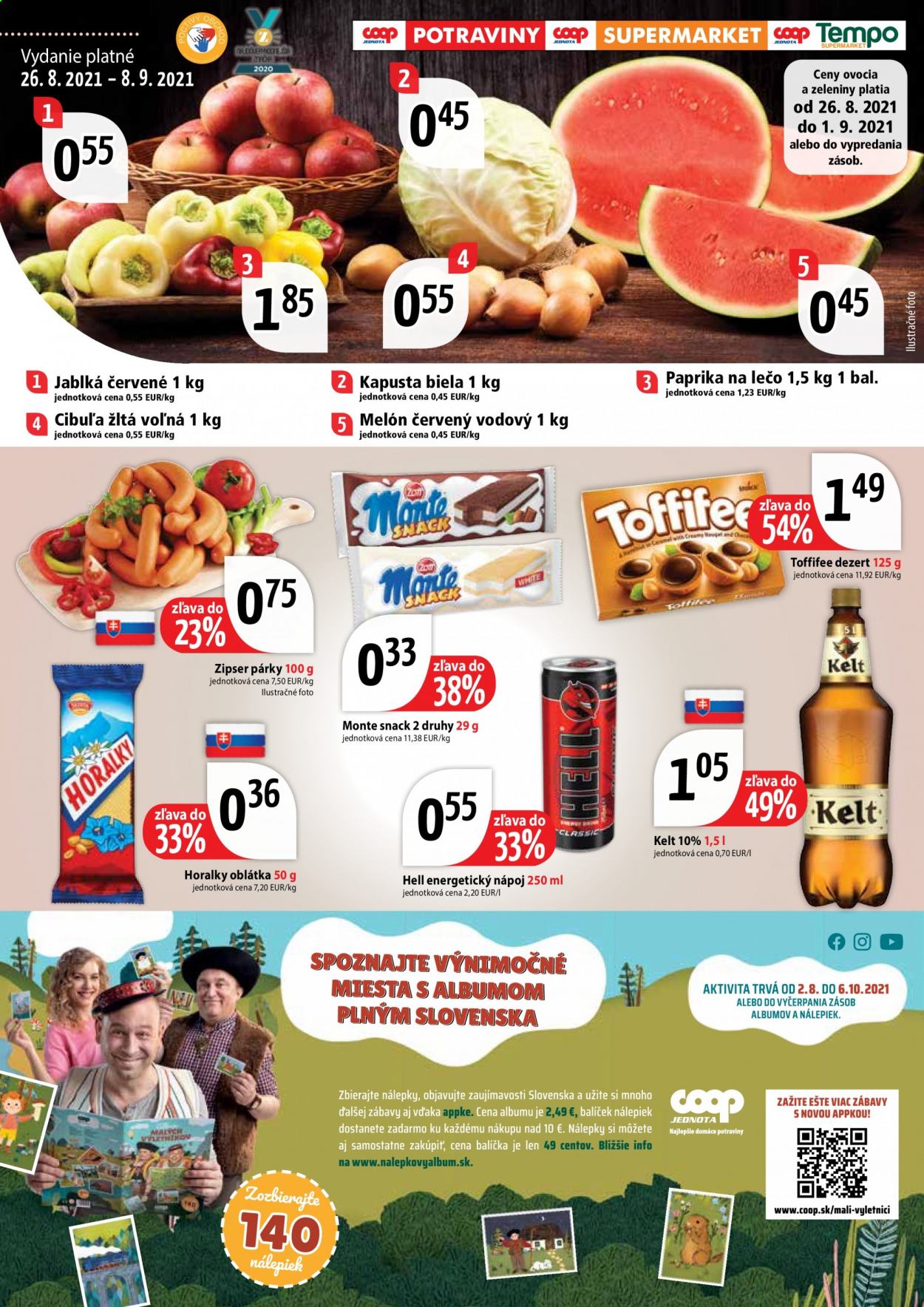 Leták COOP Jednota - 26.8.2021 - 8.9.2021. Strana 12