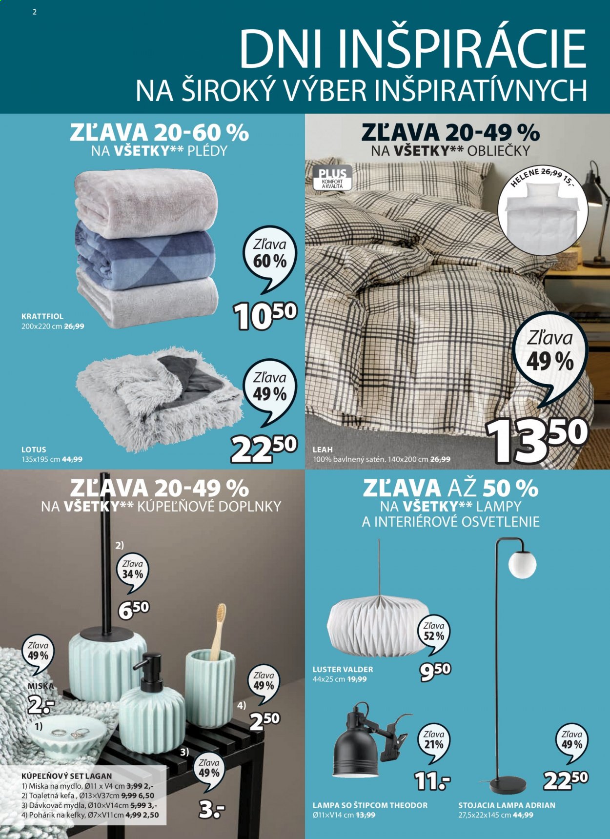 Leták JYSK - 26.8.2021 - 8.9.2021. Strana 2